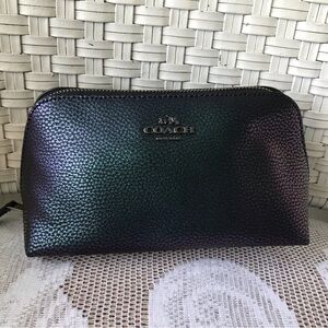 NWOT Coach Hologram Oil Slick Mermaid Cosmetic Pouch